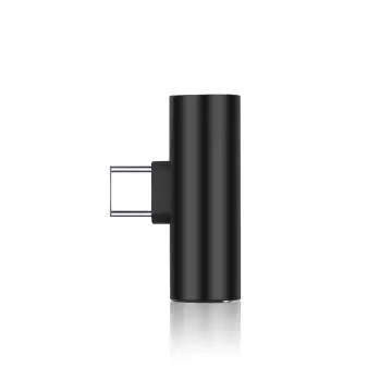 Dual Type C USB-C Earphone Headphone Audio Charging Charger Adapter  Splitter Convertor