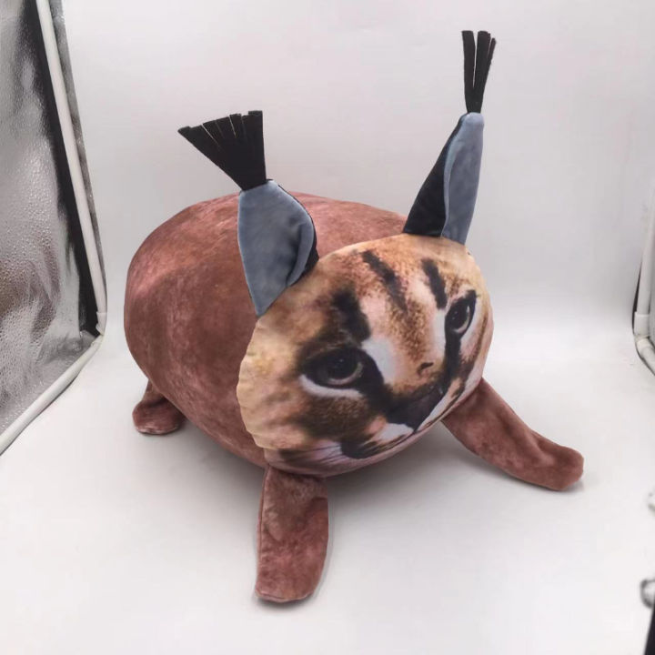 20-30เซนติเมตรแบรนด์ใหม่อะนิเมะของเล่นตุ๊กตาการ์ตูนจำลองสัตว์พิมพ์-c-aracal-หมอน-kawaii-สแควร์แมวเด็กของขวัญวันเกิด