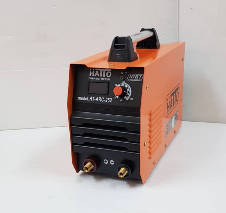 hatto-welding-power-supply-model-ht-arc252-ตู้เชื่อมไฟฟ้า-ขนาดเล็กกะทัดรัด-พกพาง่าย-สำหรับช่างเชื่อมมือใหม่-เชื่อมเหล็กตู้เชื่อม