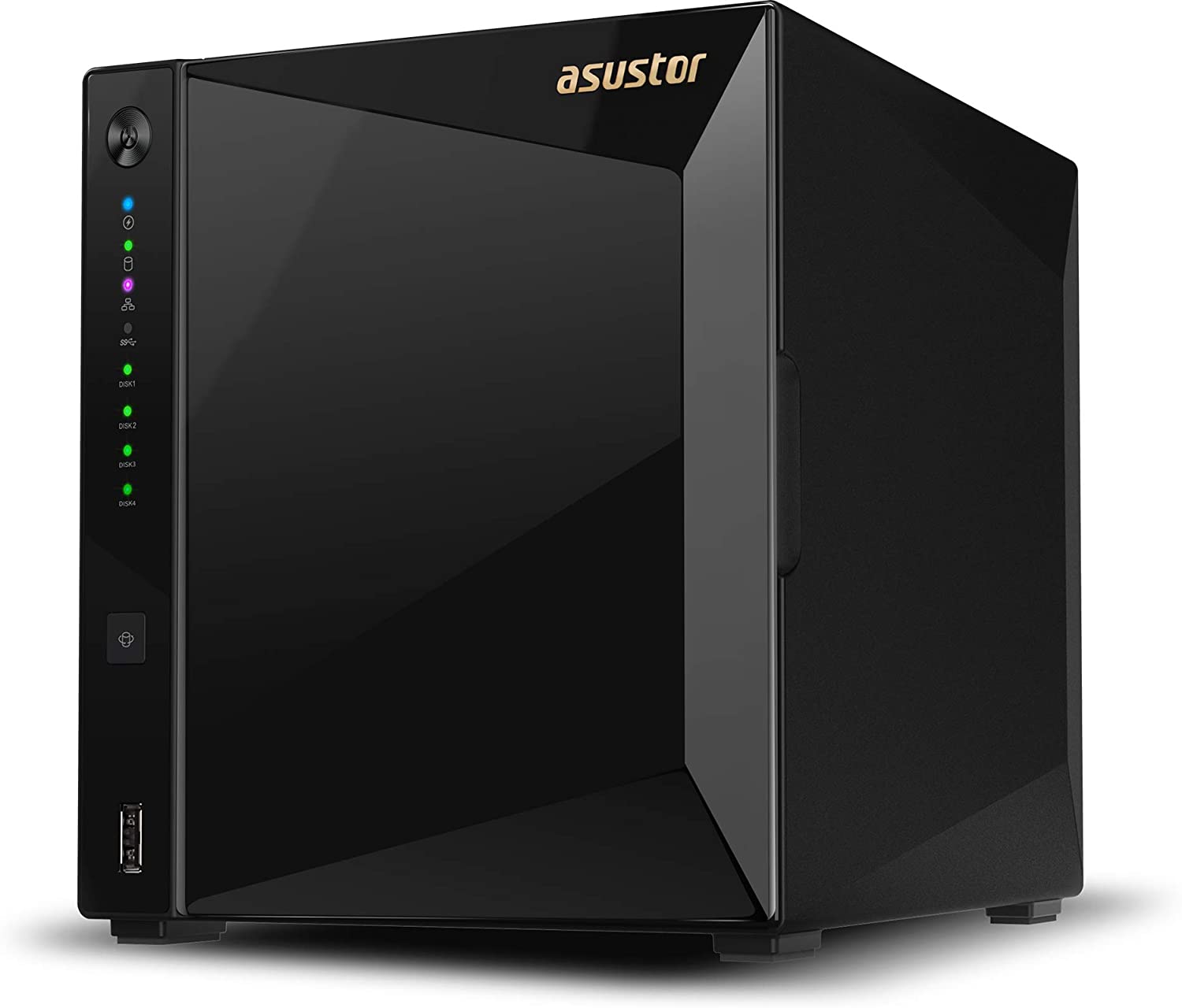 Personal Private Cloud Home or Business Data Media Server Asustor AS6302T 2GB RAM 2 Bay Diskless NAS Network Attached Storage AS-RC13 Remote 2.0GHz Dual-Core 