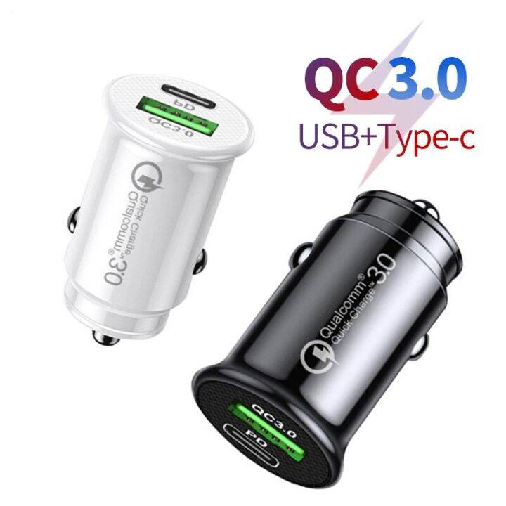 qc-3-0ที่ชาร์จแบตในรถชาร์จเร็วอะแดปเตอร์โทรศัพท์-pd-usb-type-c-ที่ชาร์จแบตในรถเครื่องชาร์จสำหรับซัมซุง-s22-s21-s20บวก-a73-a53-a33-5g-ที่ชาร์จแบตในรถ-lcz396ที่ชาร์จแบตในรถ-s