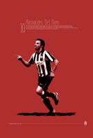 โปสเตอร์ Del Piero เดล ปีเอโร่ Poster ฟุตบอล วินเทจ Wall Decor ของแต่งบ้าน ของแต่งห้อง โปสเตอร์ติดผนัง โปสเตอร์ติดห้อง 77poster