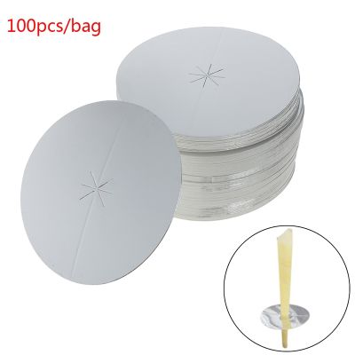 100pcs/LOT Disc Plate Ear Candling Beeswax Candle Thermo Auricular Straight Wholesale
