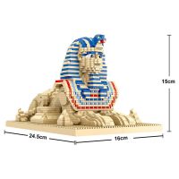 2732Pcs Egypt Sphinx รุ่น Diamond Building Blocks City Street View 3D สถาปัตยกรรมมินิบล็อกอิฐของเล่นสำหรับของขวัญเด็ก