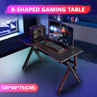 LifeStyle โต๊ะเกมมิ่ง Gaming Table โต๊ะเล่นเกม Computer Desk  โต๊ะคอมพิวเตอร์ โต๊ะคอมพิวเตอร์เกมมิ่ง โต๊ะสำหรับสายอีสปอร์ต โต๊ะเกม ใหม่ล่าสุด สีดำ/สีขาว