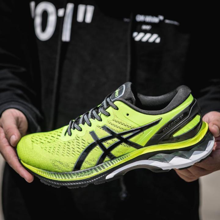 2023-asics-รองเท้าวิ่งรองเท้าบุรุษวิ่งใหม่-k27-gel-kayano-นักรบดำรองรับมั่นคงรองเท้าวิ่งรองเท้าผ้าใบ