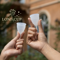 Bundle 2 ไซส์ A+B ถ้วยอนามัย Loni Cup? สลับใช้วันมามากและมาปกติ ซิลิโคนเกรดการแพทย์นิ่ม ใส่ง่าย