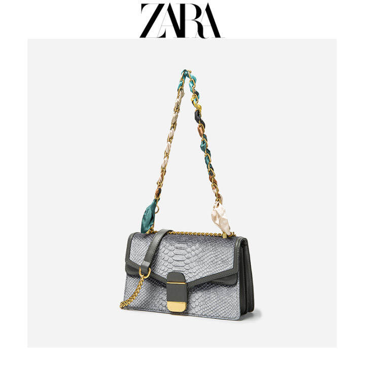 Hong Kong authentic ZARA handbag 2020 new tide velvet chain small bag