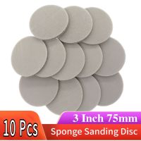 ✹▩✒ 10 PCS 3 Inch 75 mm Flocking Sponge Sanding Disc Sandpaper Hook Loop 320-8000 Grit Polishing Grinding Abrasive Power Tools