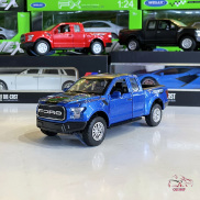 Mô hình xe bán tải Ford Ranger RaptorF150 tỉ lệ 1 32 hãng Miniauto màu xanh