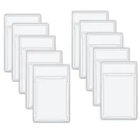 10 Pcs Trading Cards Protector Case Acrylic Clear Graded Card Holders with Label Position Hard Card Sleeves