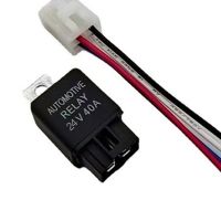 1Piece Headlight Relay Fan Relay and Harness 14 AWG Wires 4PIN Automotive Relay 12V