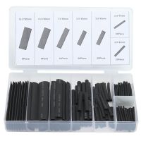 ﹉ Multicolor/Black Polyolefin Shrinking Assorted Heat Shrink Tube Wire Cable Insulated Sleeving heat shrink tubing Set