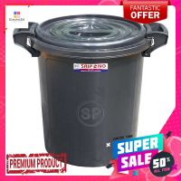 ถังน้ำพลาสติกพร้อมฝา ขนาด 35 ลิตร สีดำPlastic Bucket with Lid 35L #Black