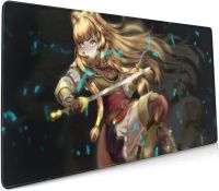 The Rising of the Shield Hero Raftalia แผ่นรองเมาส์ Anime แผ่นรองเมาส์เกมมิ่งหนาพิเศษ 3 มม. แผ่นรองแป้นพิมพ์ขนาดใหญ่