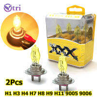 Ytriอุปกรณ์เสริมรถยนต์2 Pcs H1 H4 H7 H11 H8 H9 H3 9005 9006 HB3 HB4 12V 6000Kสีเหลืองสดใสรถสว่างมากHODหลอดไฟXenonหลอดไฟHalogen Lightโคมไฟอัตโนมัติ