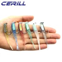 【cw】 Lot 10 Cerill Fork Tail Jig With Soft Fishing Artificial Bait Silicone Wobblers Carp Bass Pike Swimbait Tackle 【hot】