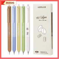 BVZGVG 4Colors/Set ประเภทกดกด ปากกาเจล หมึกดำ0.4มม. เครื่องเขียนสเตชันเนอรี ปากกาลงนาม ง่ายๆ การอบแห้งอย่างรวดเร็ว ปากกาที่เป็นกลาง ของขวัญสำหรับนักเรียน