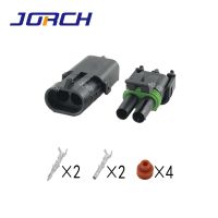 12010973 12015792 Delphi Weather Pack 2 Way Black Environmentally Sealed Female male Connector