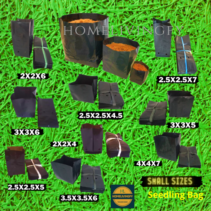 Small Medium Sizes 100 pcs Seedling Bags Plant Bag Gussettype Nursery