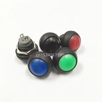 5pcs high quality 12MM waterproof switch reset button black power switch not self-locking electronic switch  Power Points  Switches Savers