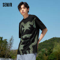 Semir เสื้อยืดแขนสั้นสำหรับผู้ชาย,เสื้อแฟชั่นสำหรับแห้งเร็วดูดความชื้นคอกลมทรงหลวมฤดูร้อนใหม่