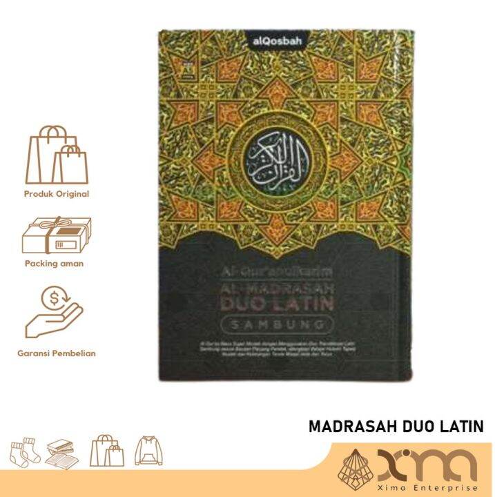 Al Quran DUO LATIN Sambung A4 Ukuran Besar Al Qosbah AL MADRASAH ...