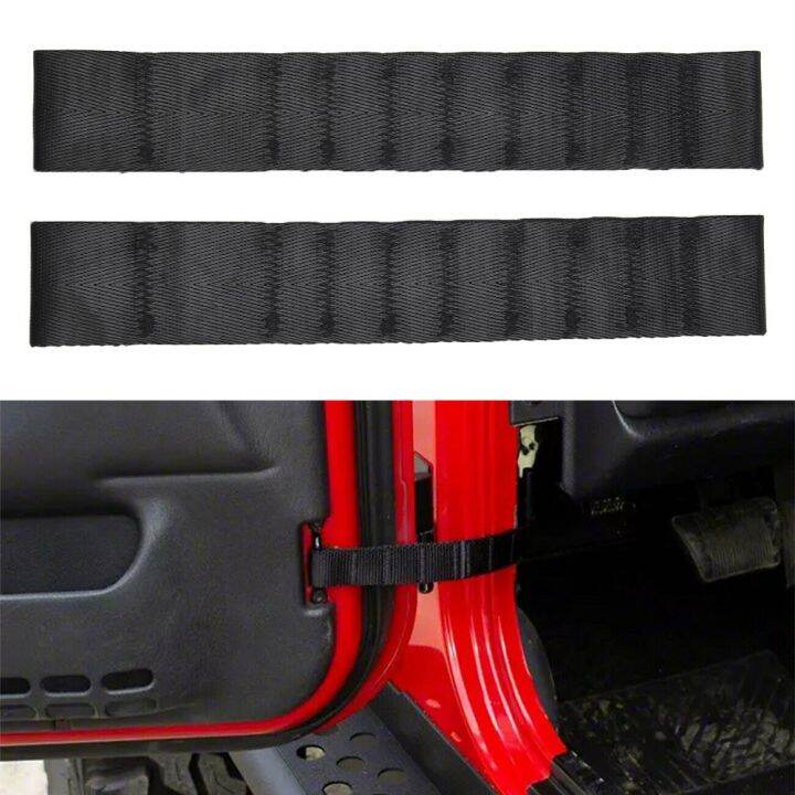 Car Door Check Straps Interior Accessories Muti Holes 2pcs Adjustable ...