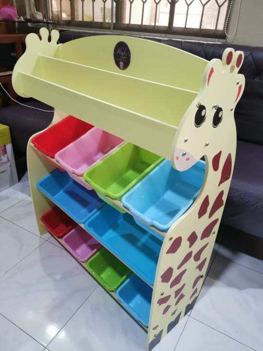 3 Layers PLASTIC Toy Storage (Giraffe Design) Lazada PH