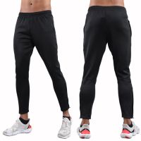 Football Jogging Pants Men Breathable Sport Sweatpants Zip Pocket Training Pants Gym Workout Pants Soccer Running Trousers