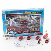 ProudNada Toys ของเล่นเด็กชุดสนามบินพร้อมเครื่องบิน HONG SHENG AIRLINE SET NO.HS7799-3