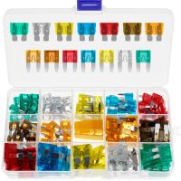 【YF】 140Pcs Car Blade Fuse Kit 5A/7.5A/10A/15A/20A/25A/30A Professional Automotive Assortment Durable Standard Mini Set