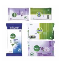 Dettol ผ้าเช็ดทำความสะอาดผิวแบบเปียก เดทตอล แอนตี้แบคทีเรีย (40/50 แผ่น) กระดาษทิชชู่เปียก