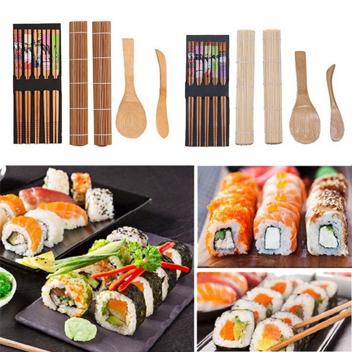 Sushi Making Kit, Sushi Rolling Mats Rice Paddle Rice Spreader DIY