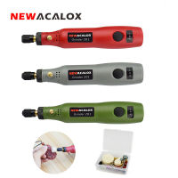 2021NEWACALOX DC 5V 10W Mini DIY Wireless Grinder Set USB Charging Variable Speed Rotary Tools Wood Carving Pen for Milling Engraver