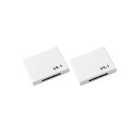 2X 30 Pin Bluetooth 5.1 Audio Receiver A2DP Music Mini Wireless Adapter for 30Pin Jack Analog Speaker White