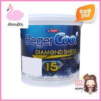 สีน้ำทาภายนอก BEGER COOL DIAMONDSHIELD 15 BASE B กึ่งเงา 1 แกลลอน (3.8 ลิตร)WATER-BASED EXTERIOR PAINT BEGER COOL DIAMONDSHIELD 15 BASE B SEMI-GLOSS 1GAL **จัดส่งด่วนทั่วประเทศ**