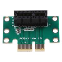 PCI-E PCI Express X1อะแดปเตอร์การ์ดไรเซอร์PCIE X1ถึงX1การ์ดแปลงสล็อต90องศาสำหรับ1Uพัดลมประกอบเคสคอมพิวเตอร์