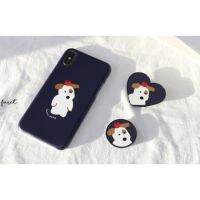 【Korean Phone Case】 Apple Doggy Slim Card Cute Hand Made Unique SAMSUNG Compatible for iPhone 8 xs xr 11pro 11 12 12pro mini Samsung Korea MadeTH