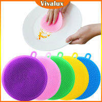 Vivalux Silicone Cleaning Brush Dishwashing Sponge Multi-functional Fruit Vegetable Cutlery Kitchenware Brushes Kitchen Tools