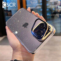 เคส CSCR ฝาครอบเลนส์เงาแวววาวสำหรับ iPhone 14 13 12 Pro Max ตัวยึดกล้องป้องกันเคสอะคริลิคแบบแข็ง