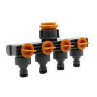 [NEW] Garden hose splitter Hose Connector Garden Splitter Irrigation Adapter 4-way Water Hose Connectors Homebrew for Faucet