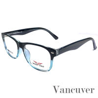 แว่นตา สำหรับตัดเลนส์ แว่นสายตา กรอบแว่นตา Fashion รุ่น Vancuver 3036 กรอบเต็ม Rectangle ทรงเหลี่ยม ขาข้อต่อ วัสดุ พลาสติก พีซี เกรด A รับตัดเลนส์ทุกชนิด