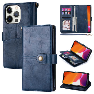 Case With Magnetic Strap Wallet For 13 Pro Max 13pro