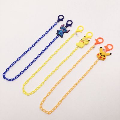 [Ready Stock]Cartoons Chain Stitch Pikachu Multifunction Glasses Chain Face Holder Lanyard Chain