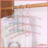 Goldenไม้แขวนเสื้อ ไม้แขวน 3 ชั้น ก้างปลา  Portable Hanger