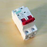 DC Circuit Breaker 2P  DC 500V เบรคเกอร์ไฟฟ้า SUNNOM ใช้กับไฟ DC สำหรับงานโซลาร์เซลล์ ขนาด 20A, 32A และ 63A