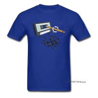 Tops Mens T Shirt Back In The Day Summer/Fall New Tees Cassette Tape Print Pure Cotton O-Neck Man T-Shirts Funny Tshirt