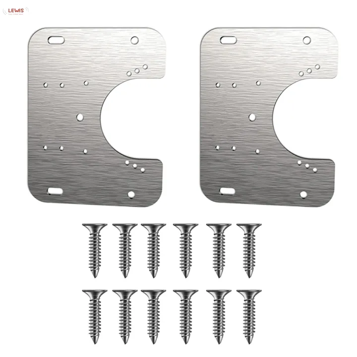 1/2/4pcs Hinge Mounting Plate with Screws Adapts to Hinge Cups of