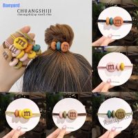 【Ready Stock】 ♝ C18 Fashion M-Bean Candy Color Hair Tie 2 Layers High Elasticity Korean Hair Tie Creative Personality Headdress Hair